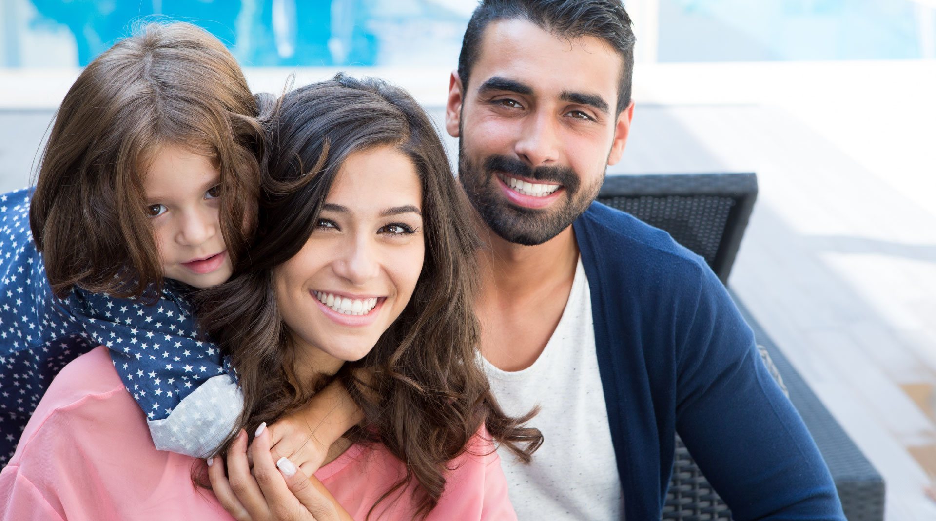 Smiling family